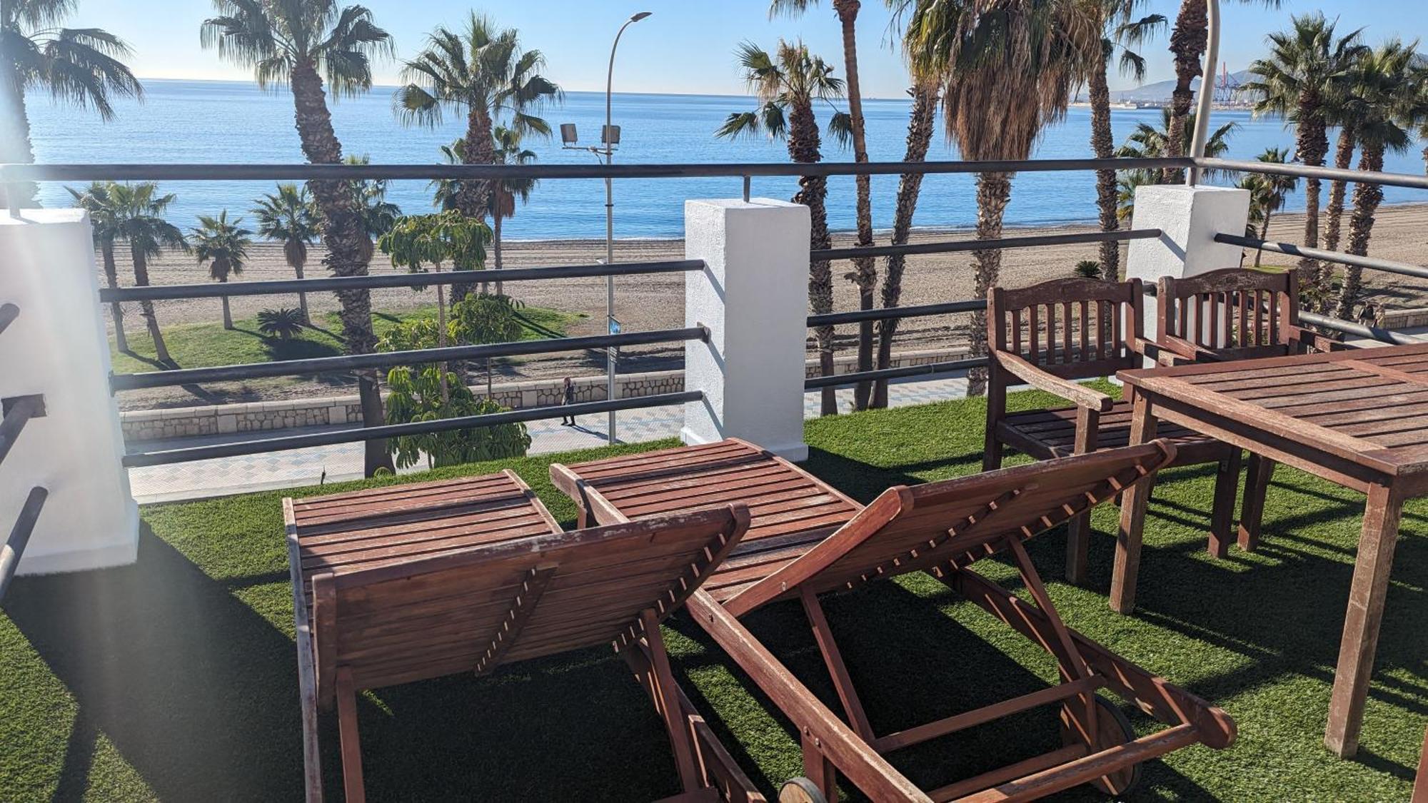 Loft Con Gran Terraza En Primera Linea De Playa Màlaga Exteriér fotografie